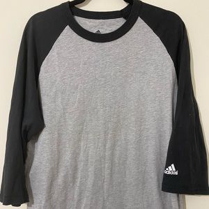 Pair of Adidas 3/4 sleeve t shirts